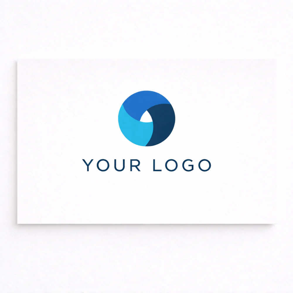 upload your logo to message card