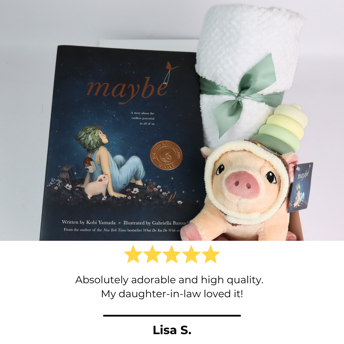Maybe Box Welcome Baby “Maybe” Gift Box | Newborn Gift Set – Apple Blossom ...